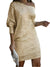 Robe de Soirée Femme à Paillettes Contrastées 0
