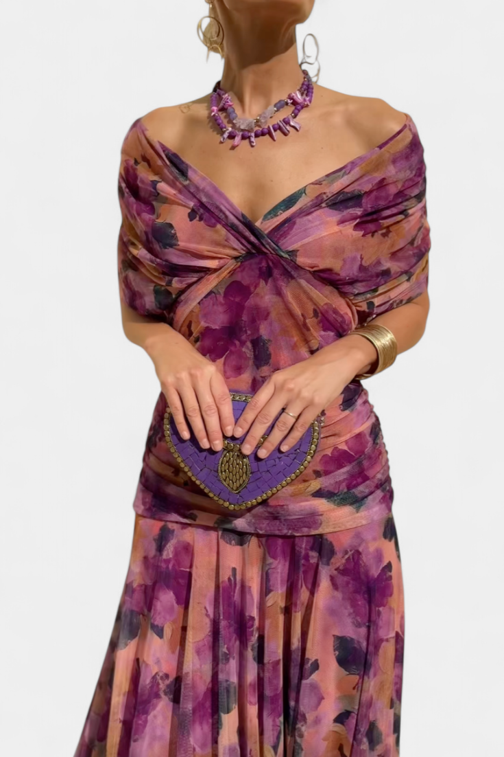 Robe de Soirée Longue Épaules Dénudées Chic pour Femme 9