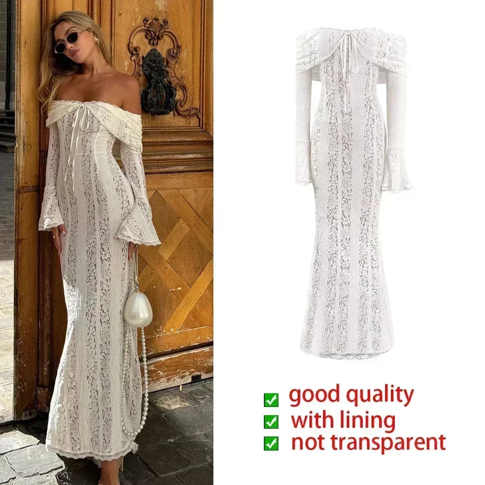 Robe de Soirée Longue Femme Manches Longues Design Raffiné 7
