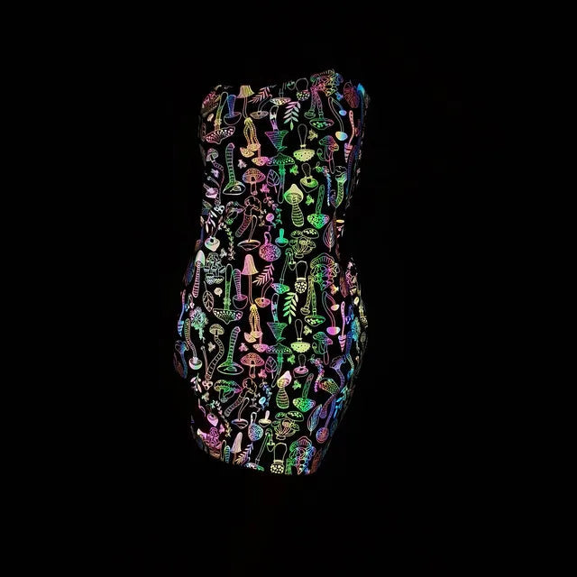 Robe de soirée à effet phosphorescent pour femme 2