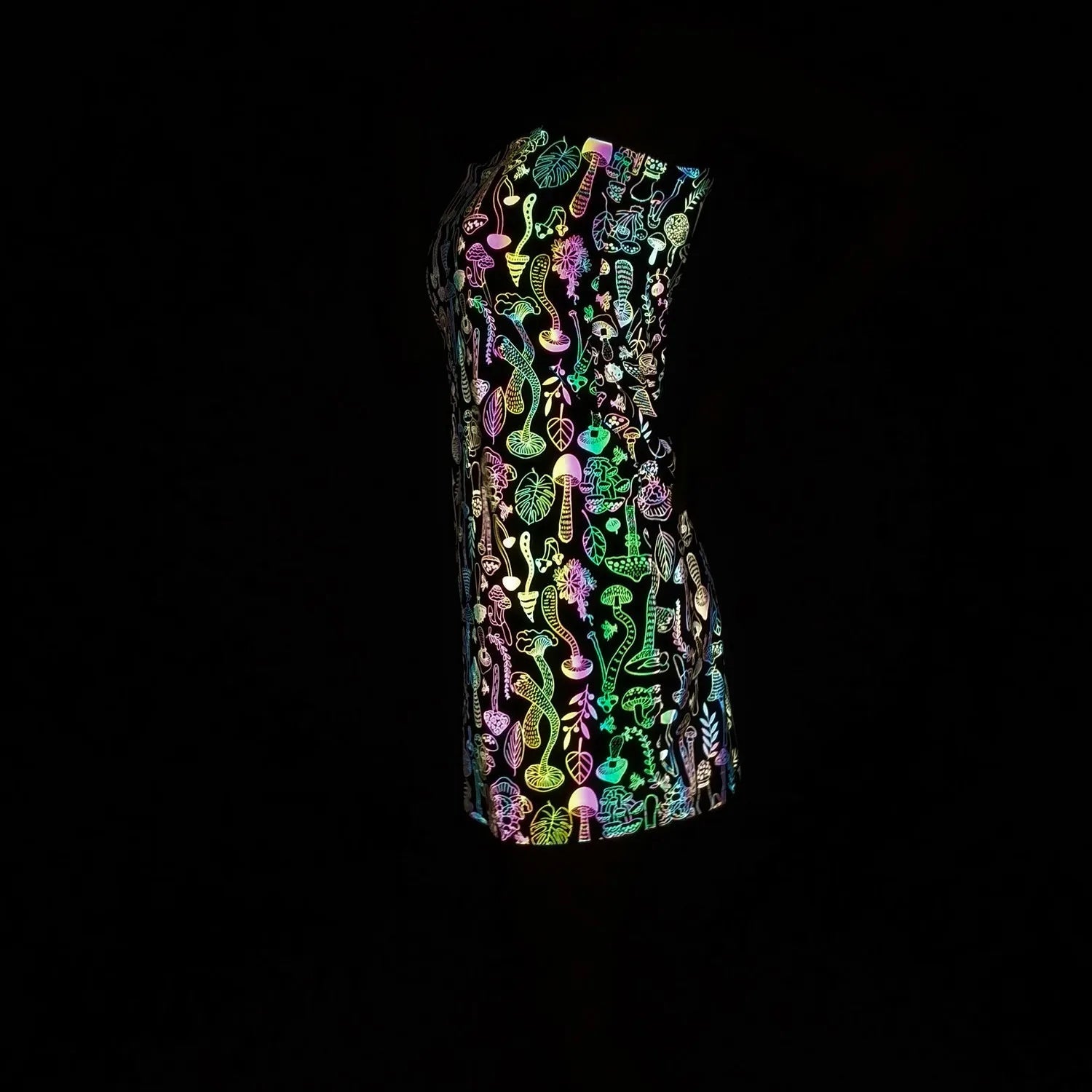 Robe de soirée à effet phosphorescent pour femme 5