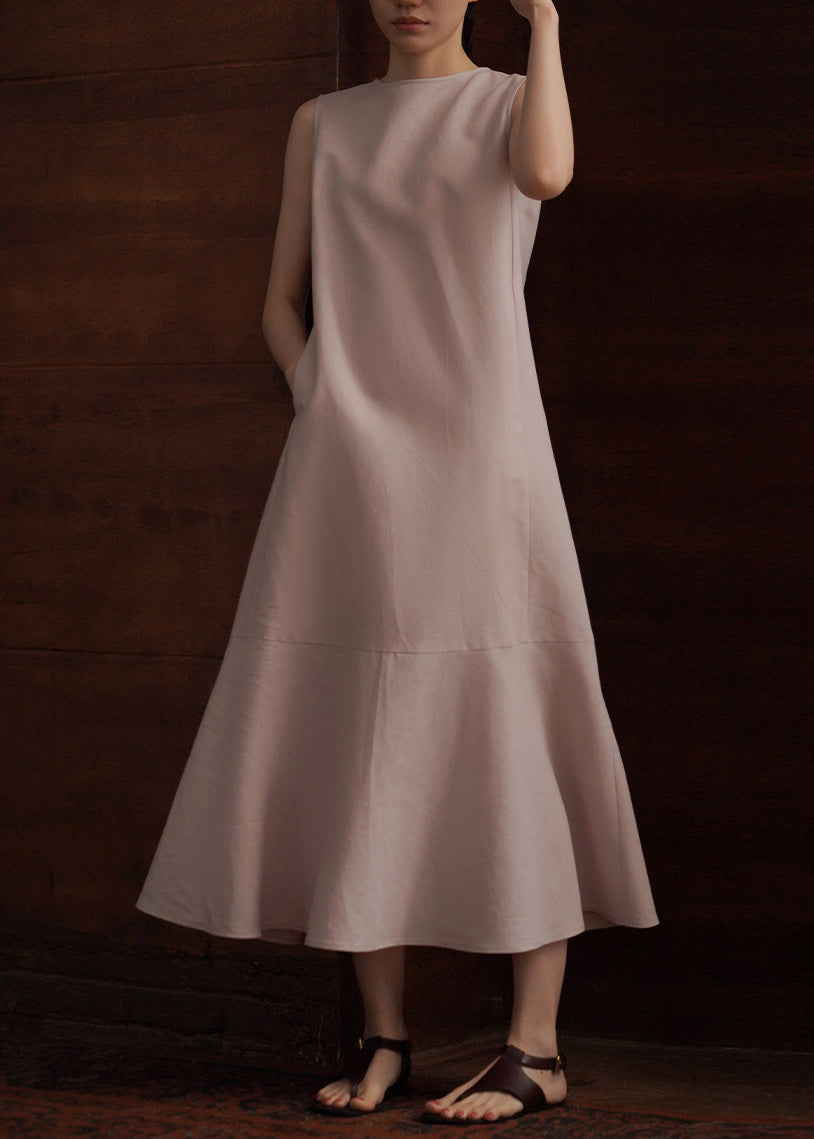 Robe de soirée femme col rond sans manches style moderne 2