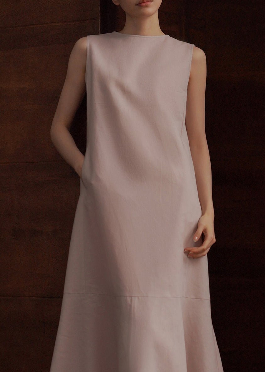 Robe de soirée femme col rond sans manches style moderne 4