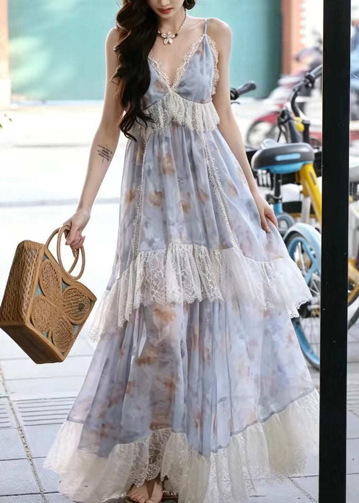 Robe de soirée femme patchwork à ourlet large 2