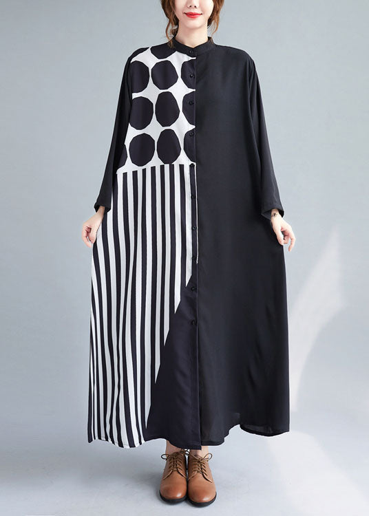 Robe de vacances imprimée pour femmes en patchwork 1
