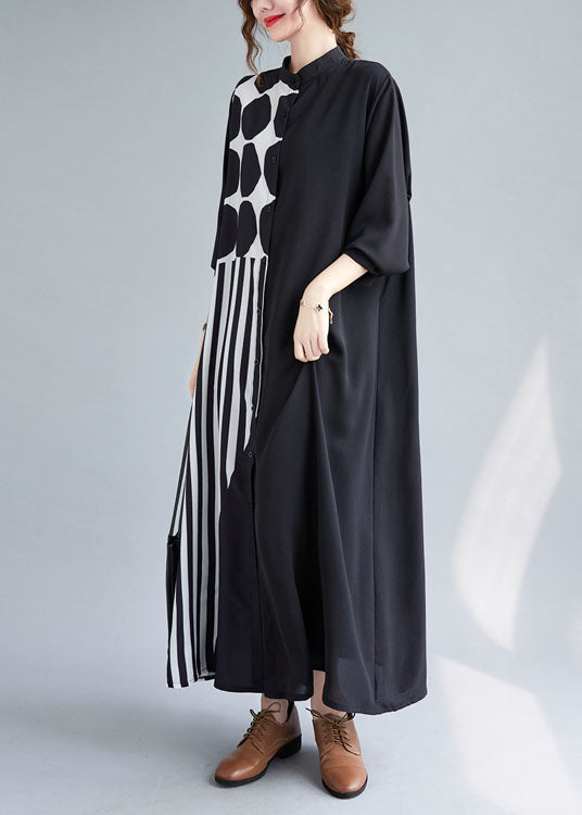 Robe de vacances imprimée pour femmes en patchwork 3
