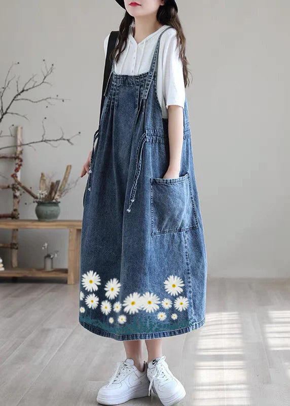 Robe en Denim à Bretelles Spaghetti pour Femmes Grande Taille 8
