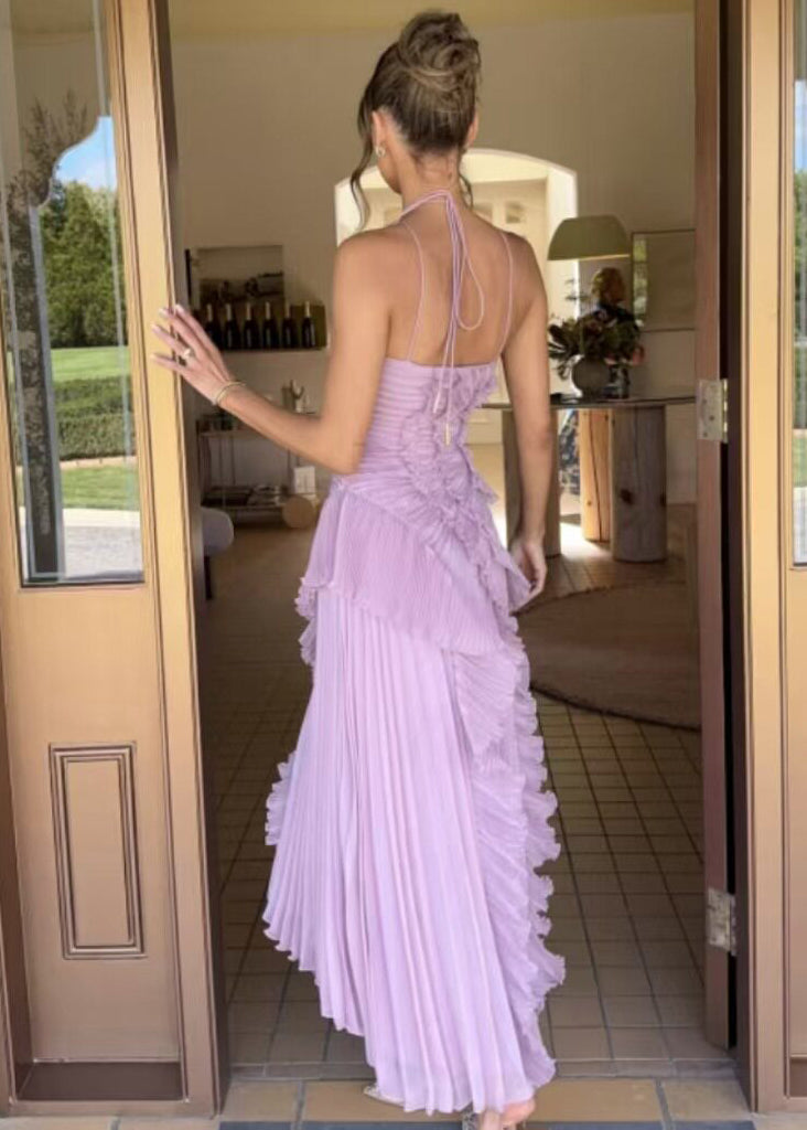 Robe femme fluide ouverte sur le côté style estival 4
