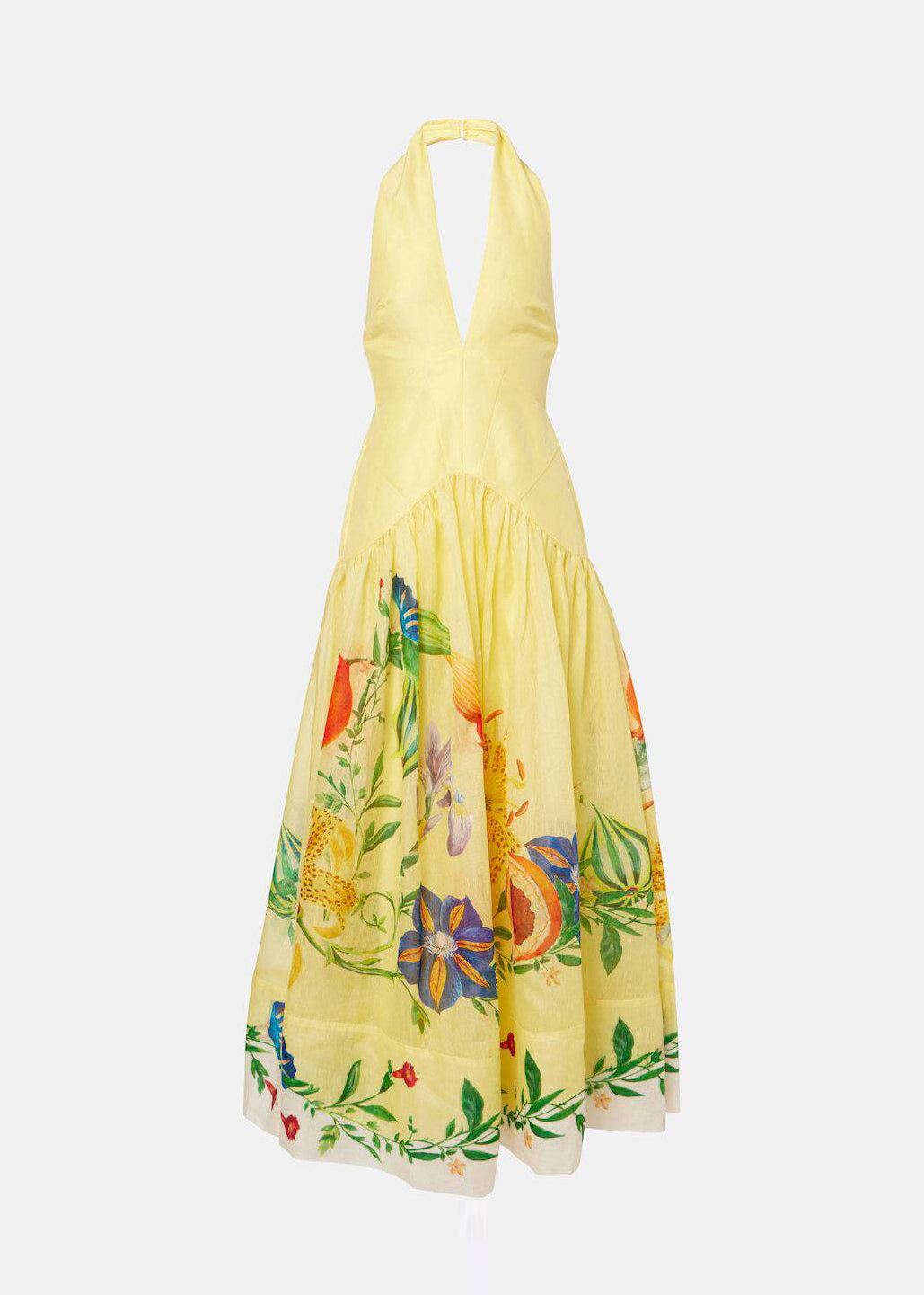 Robe femme sans manches col en V imprimée style vacances 4