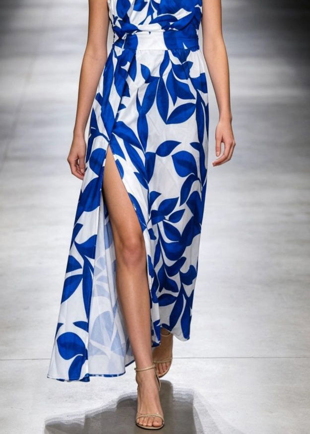 Robe longue femme à une épaule sans manches 4