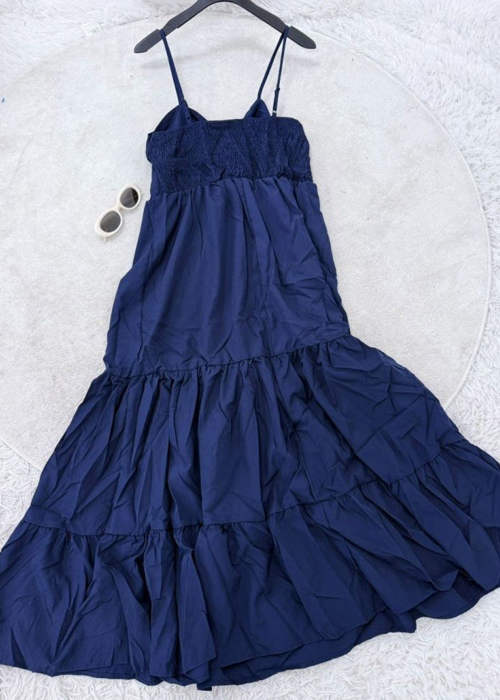 Robe longue femme ajustée sans manches patchwork 3
