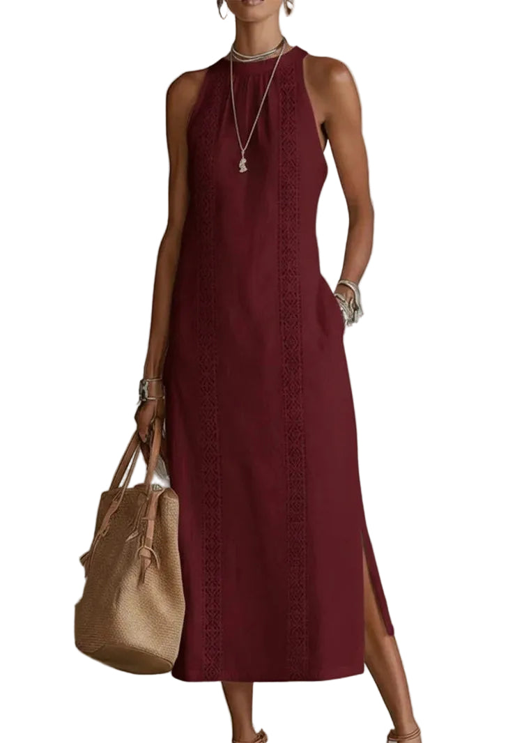 Robe longue femme ample imprimée côté estivale 2