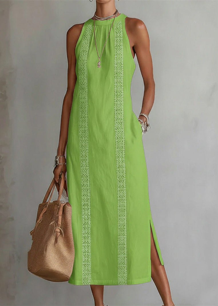 Robe longue femme ample imprimée côté estivale 3
