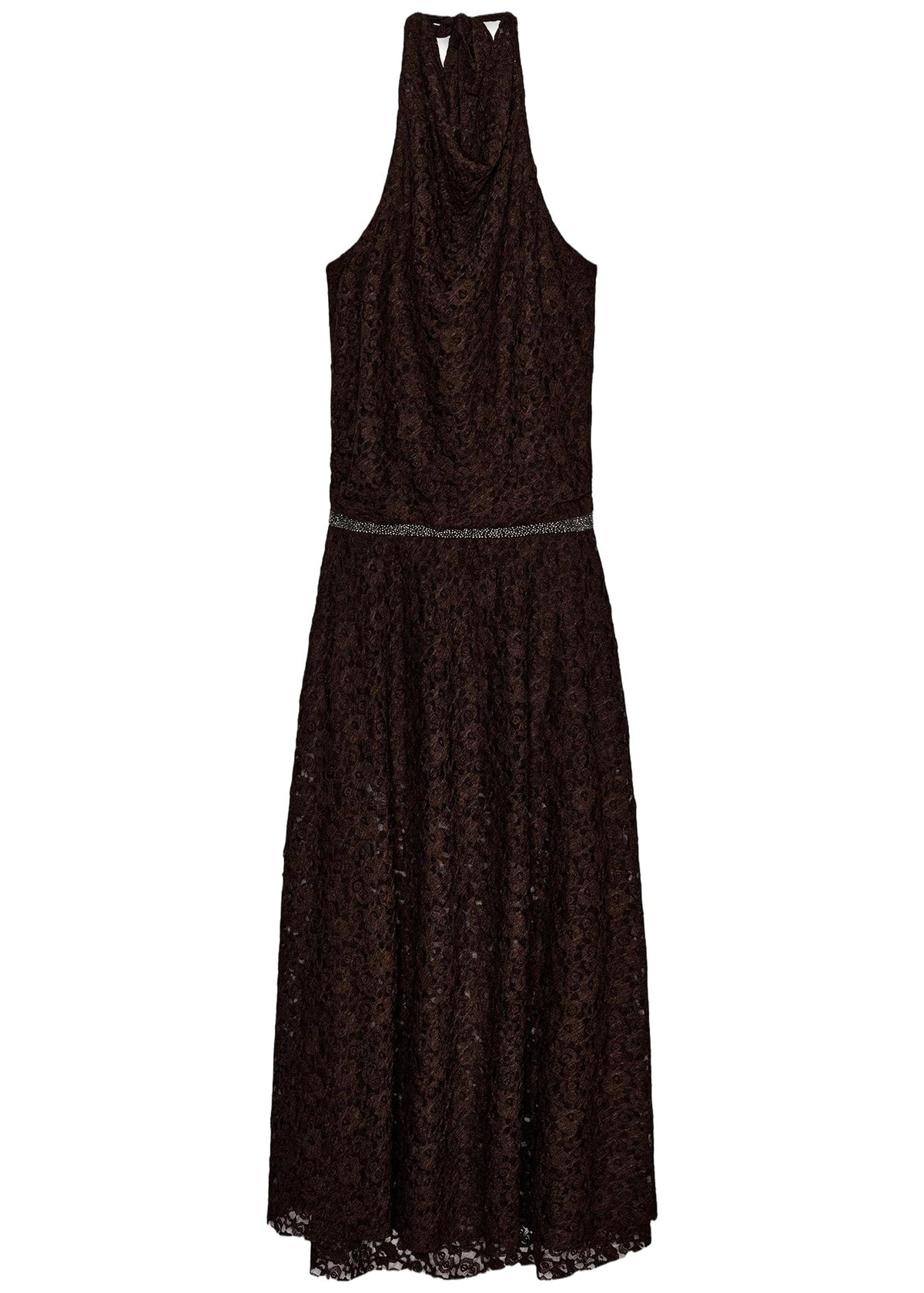 Robe longue femme dos nu style dentelle été 4
