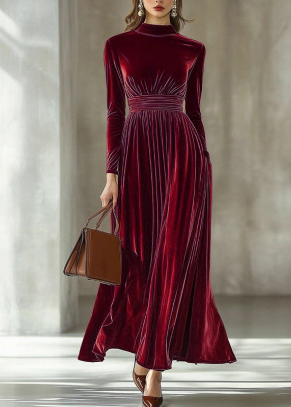 Robe longue femme manches longues style tunique 2