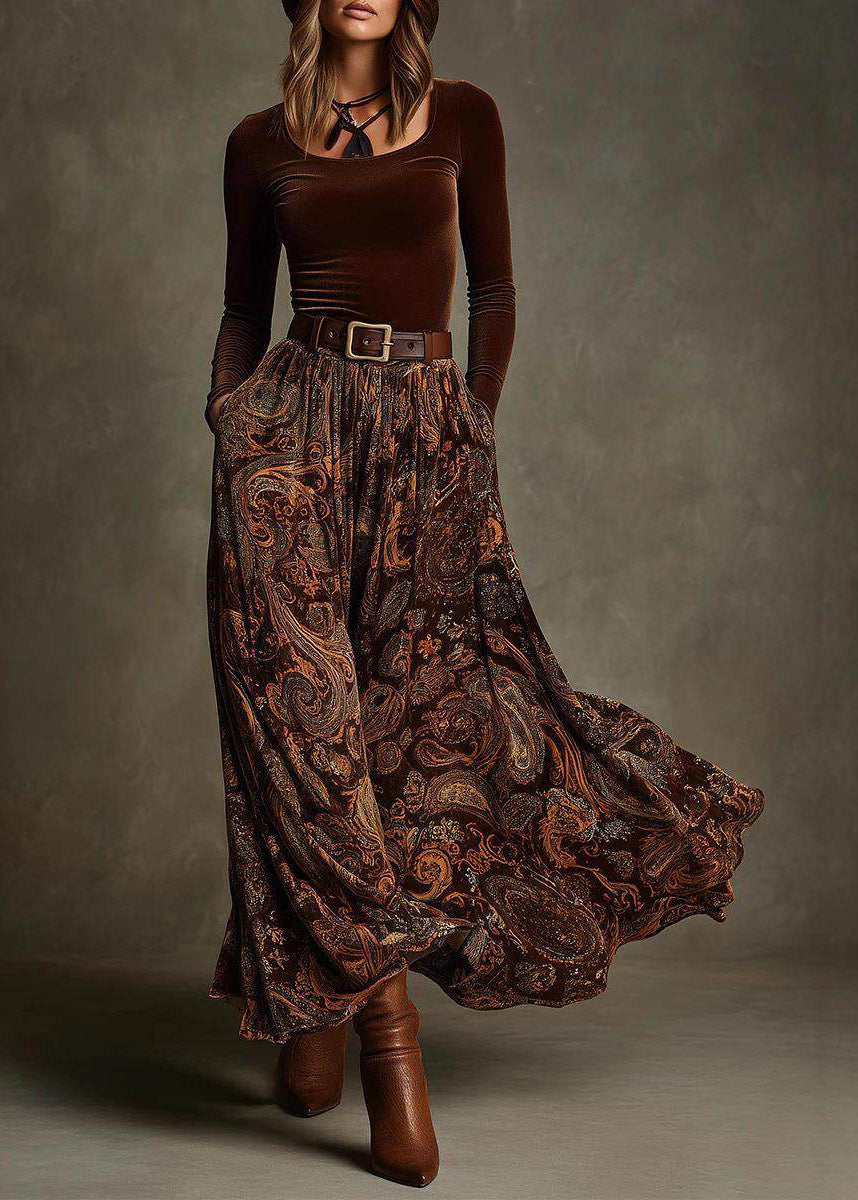Robe longue femme style deux pièces coupe ajustée automne 0