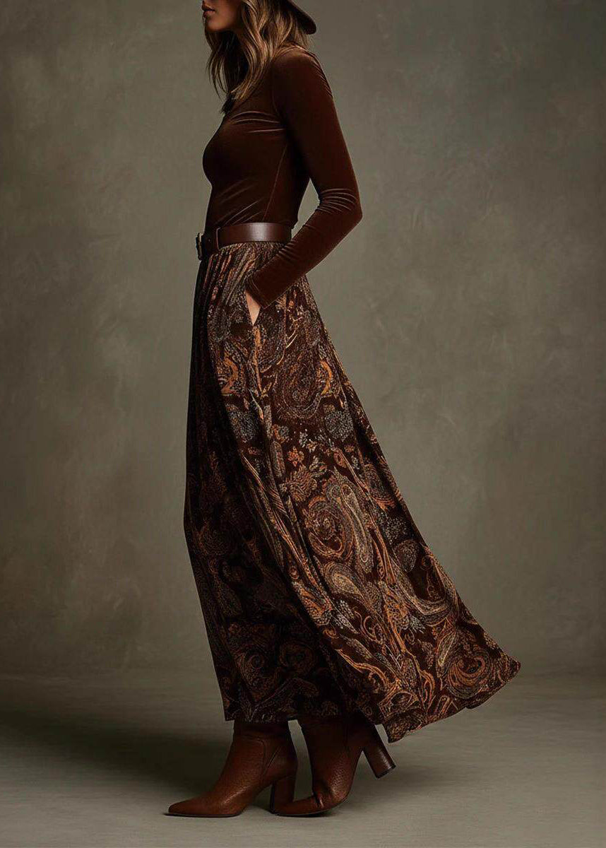Robe longue femme style deux pièces coupe ajustée automne 1