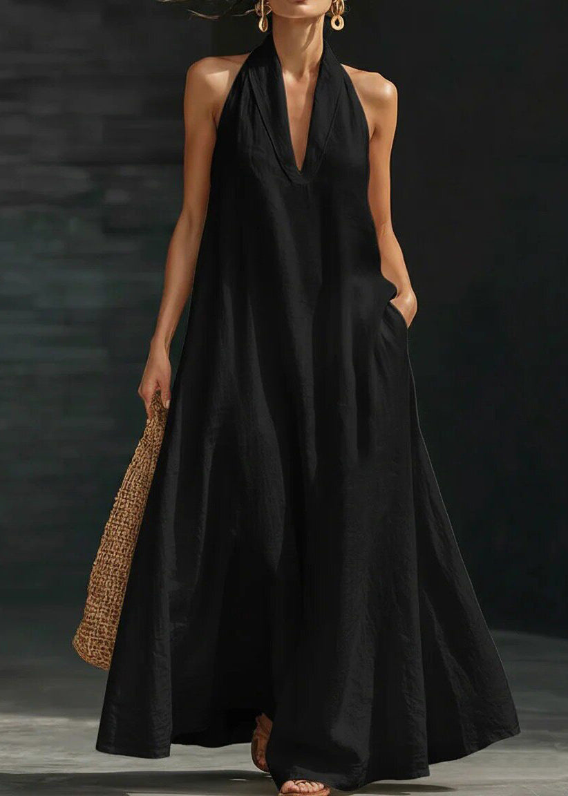 Robe longue oversize sans manches pour femme 2