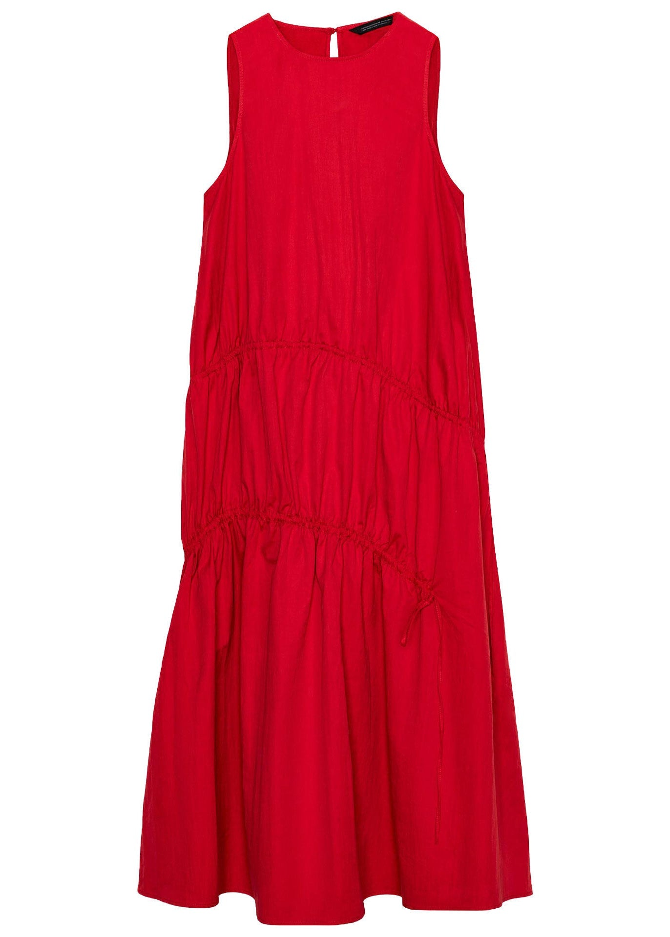Robe longue pour femme avec cordon de serrage style froissé 4