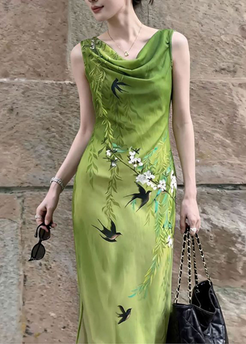 Robe longue pour femme style drapé 1