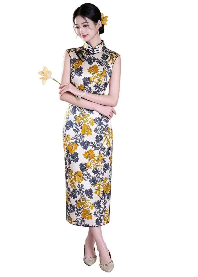 Robe longue pour femme style drapé 1
