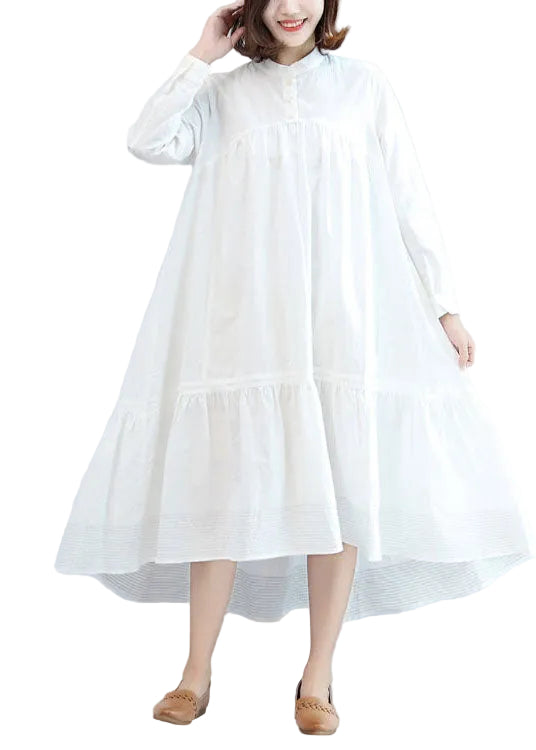 Robe maxi femme automne manches longues décontractée grande taille 0