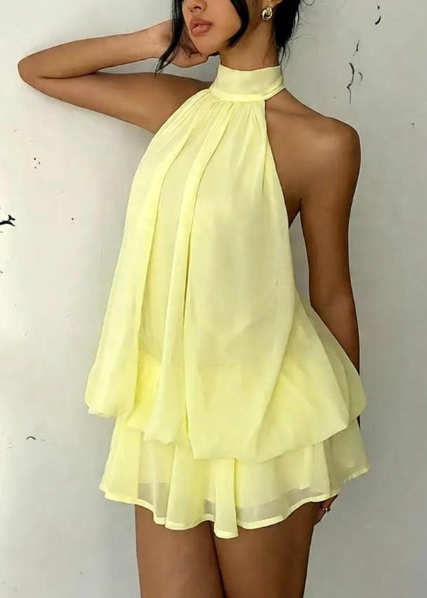 Robe mi-longue Femme Col Roulé Sans Manches 0