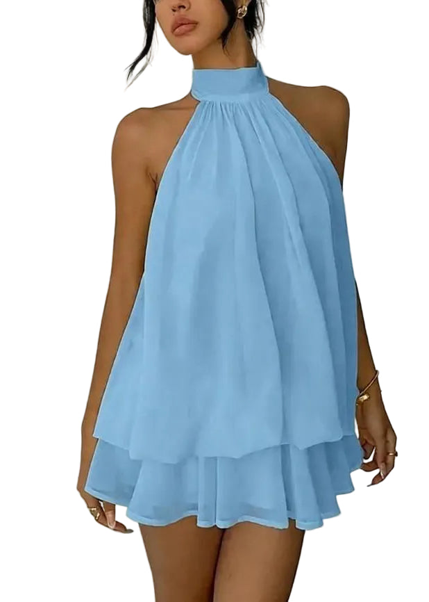 Robe mi-longue Femme style estival fluide 0