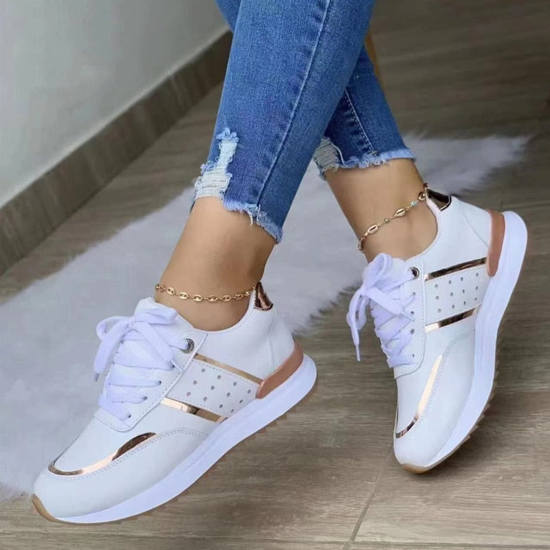 Baskets Femme Confortables PU Design Moderne 2