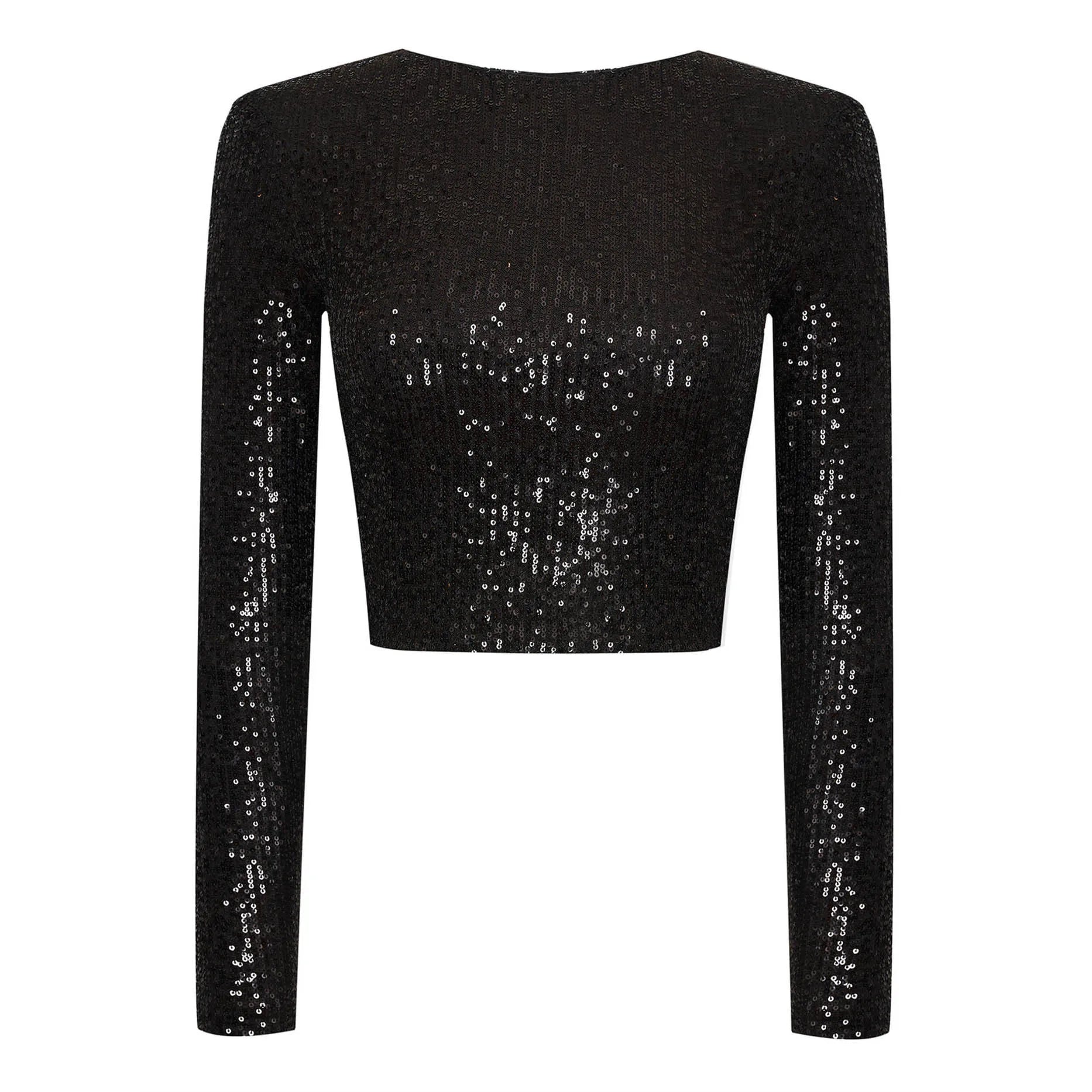 Variant image for Haut Femme Paillette Brillant en Polyester pour Occasions Festives-4