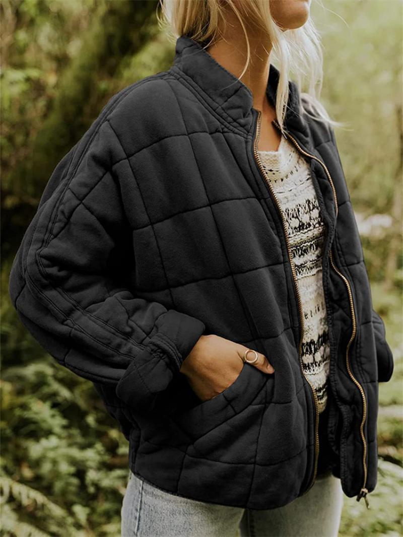Variant image for Veste Hiver Femme Élégante Chic en Tissu Résistant à l'Eau-19