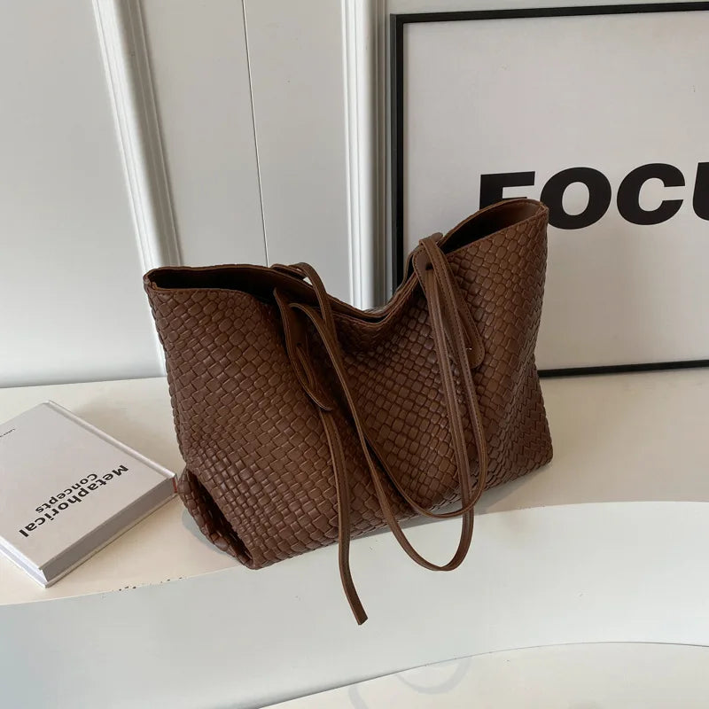 Sac Bandoulière Femme Tressé Décontracté Cuir Artificiel 6