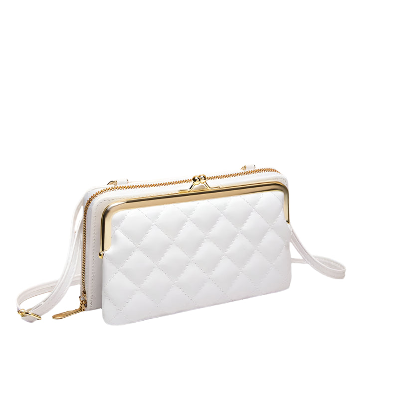 Sac Bandoulière Femme Compact Cuir Végétalien avec Compartiments 1