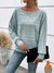 Pull Femme à Rayures Décontracté en Coton et Acrylique 2