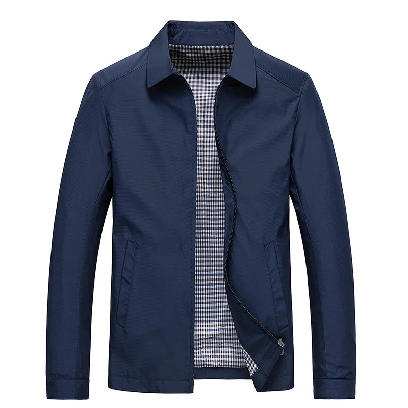 Veste Mince pour Hommes en Coton-Polyester 5