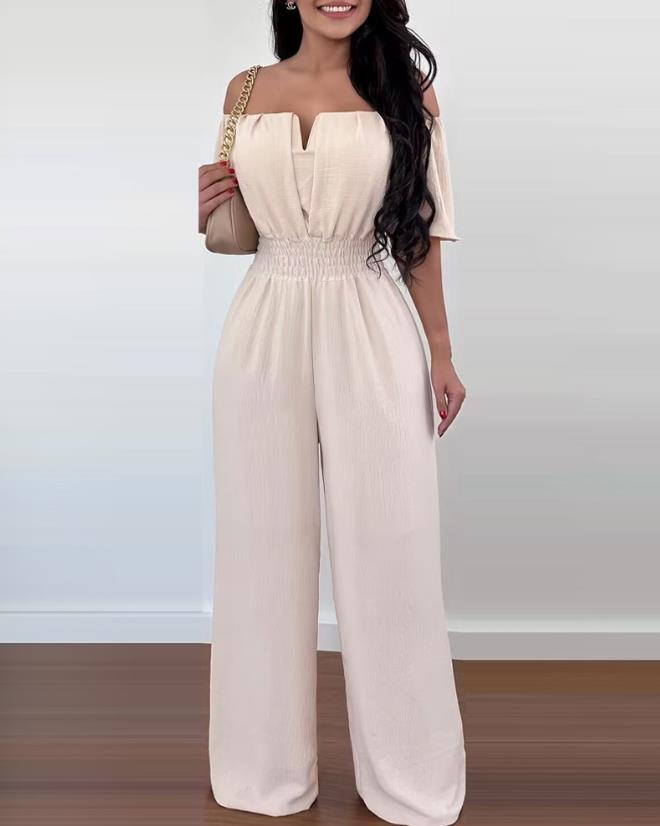 Variant image for Combinaison Femme Chic Épaules Dénudées Polyester-25