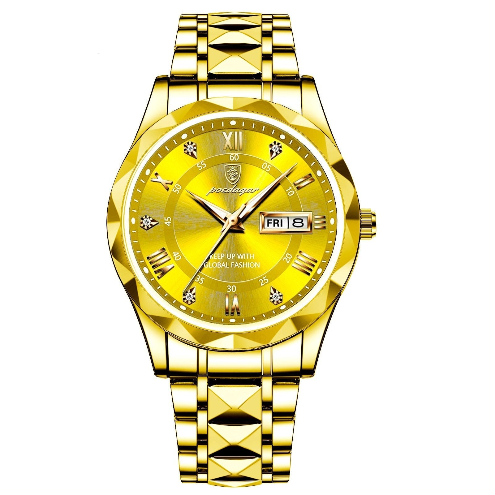 Montre de luxe en acier inoxydable pour femmes