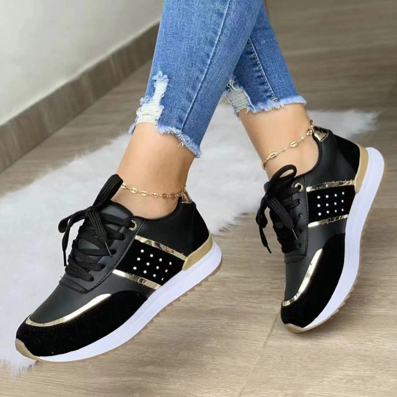 Baskets Femme Confortables PU Design Moderne 3