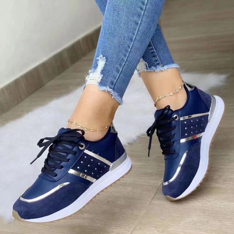 Baskets Femme Confortables PU Design Moderne 1