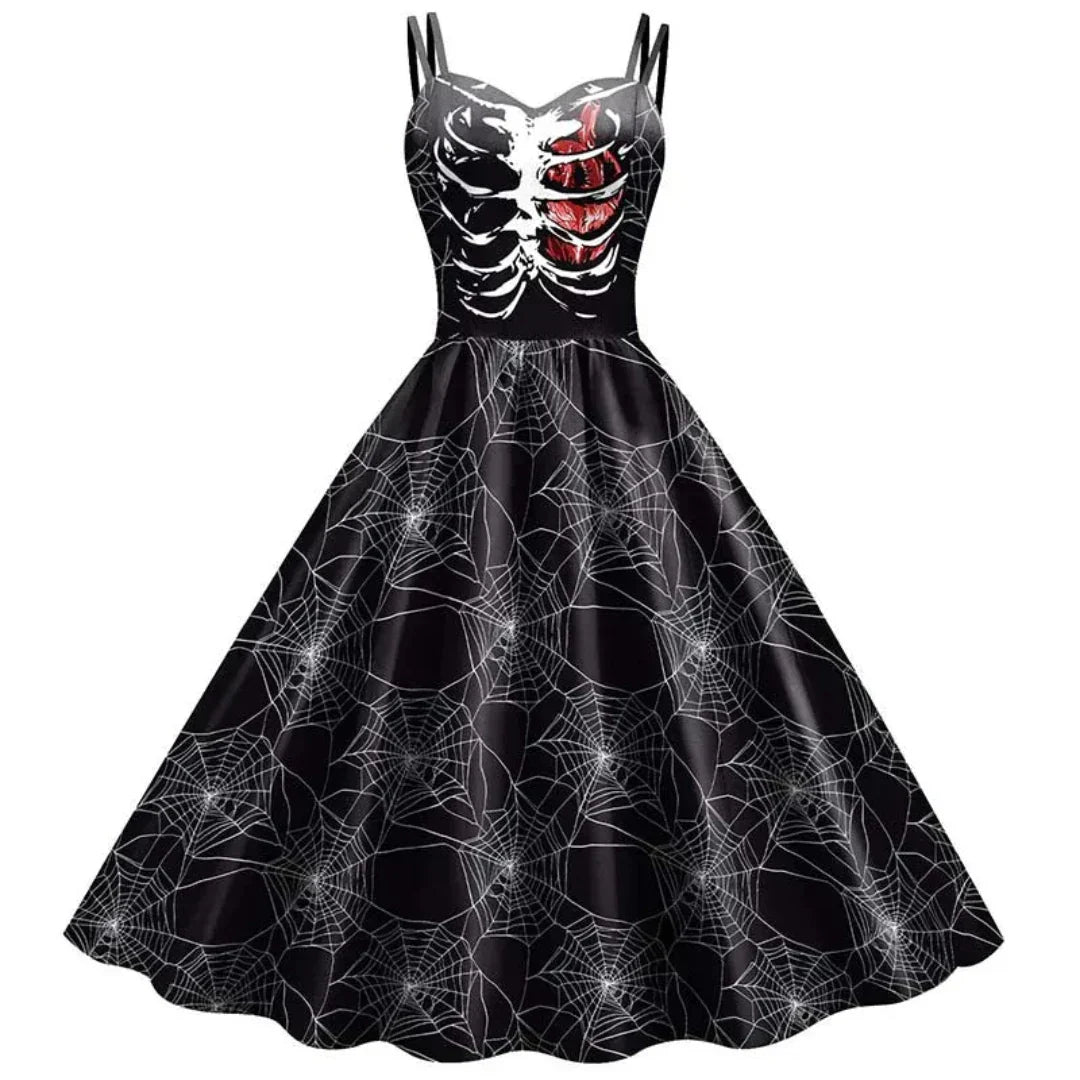 Variant image for Robe Femme A-Line Gothique 100% Polyester-21