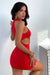 Robe Femme Mini Style Audacieux Tissu Élastique 3