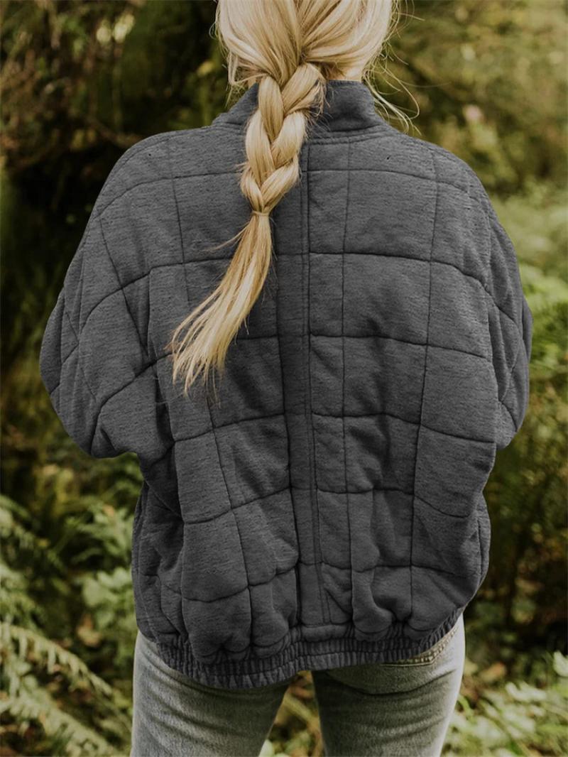 Veste Hiver Femme Élégante Chic en Tissu Résistant à l'Eau-2