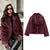 Veste Hiver Femme Douce en Peluche Polyester Tendance 5