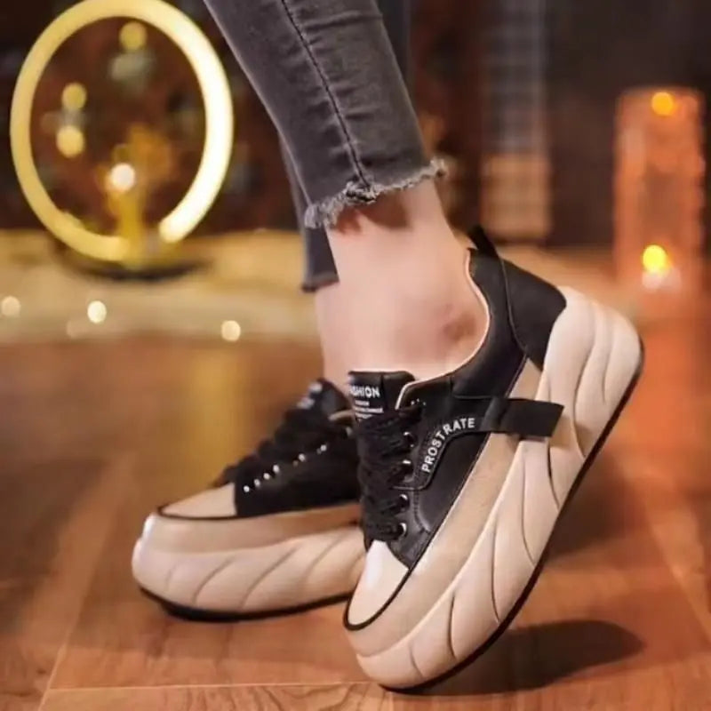 Baskets souples à semelle épaisse pour femmes