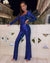 Combinaison Femme Chic Manches Longues Polyester Élégante-1