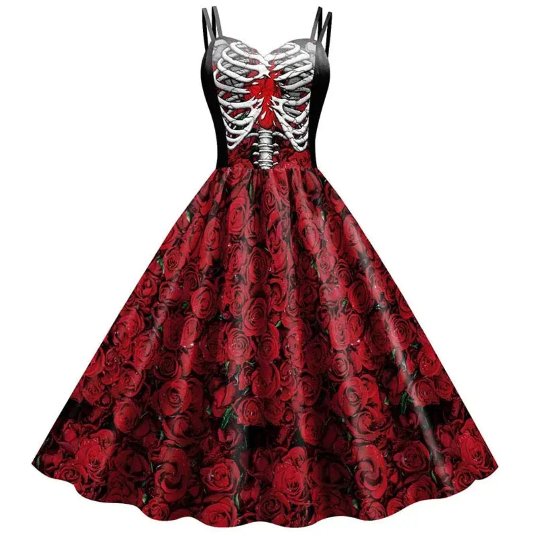 Variant image for Robe Femme A-Line Gothique 100% Polyester-13