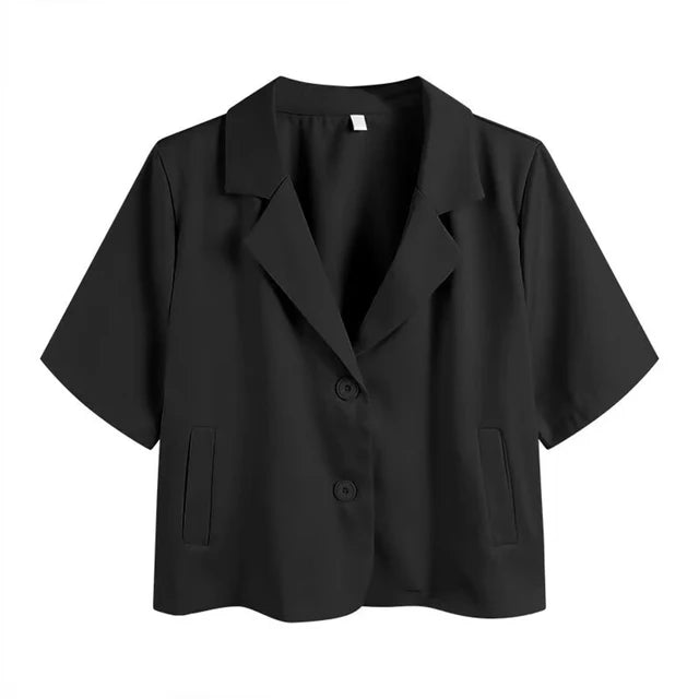 Blazer à manches courtes pour femmes
