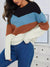 Pull Femme Rayé Décontracté en Mélange de Coton Doux 1
