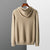 Sweat à Capuche Femme Beige Confortable en Mélange de Laine-2