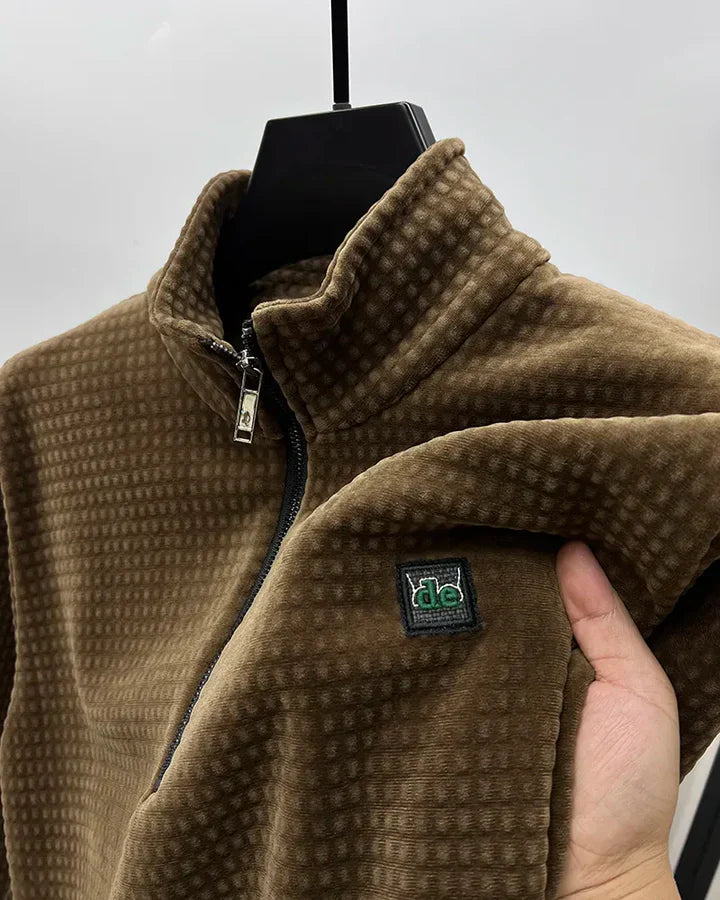 Variant image for Pull pour Homme Moderne en Fleece avec Demi-Zipper-25